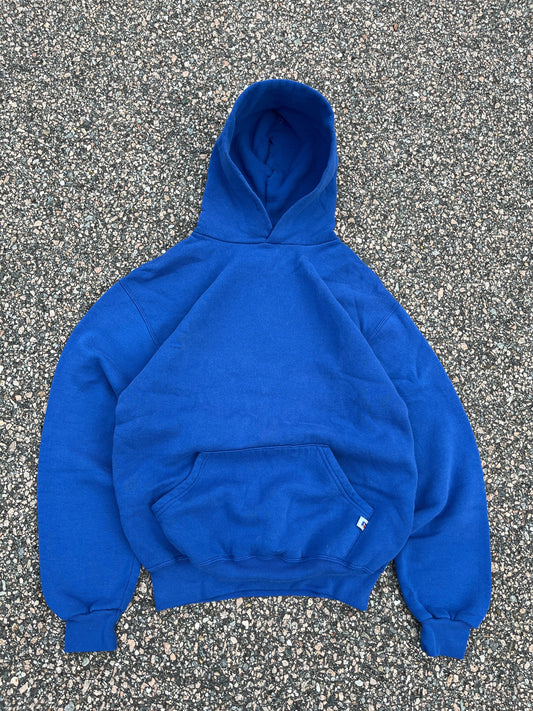 00’s Faded Blue Russell Hoodie - Medium