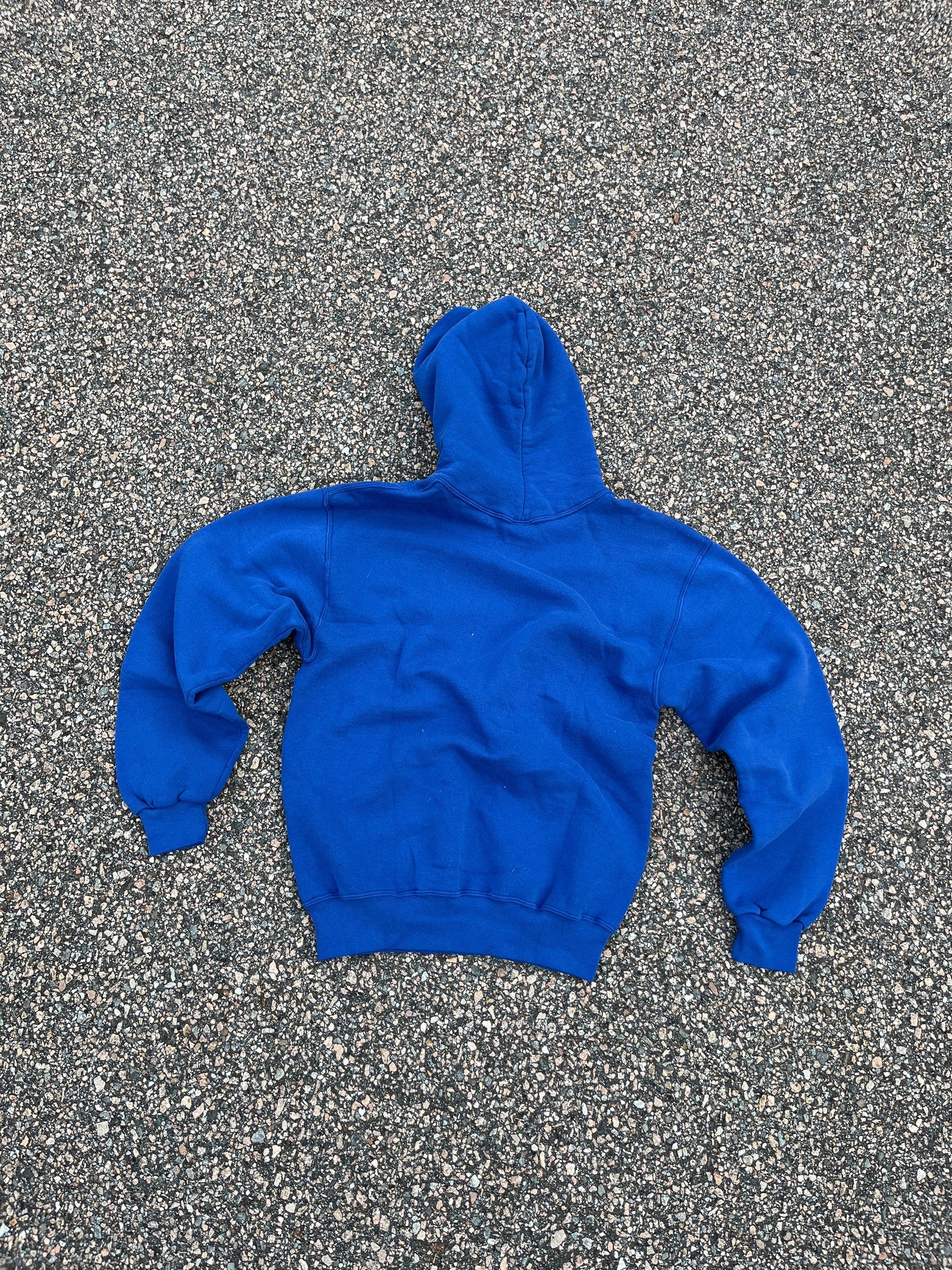 00’s Faded Blue Russell Hoodie - Medium